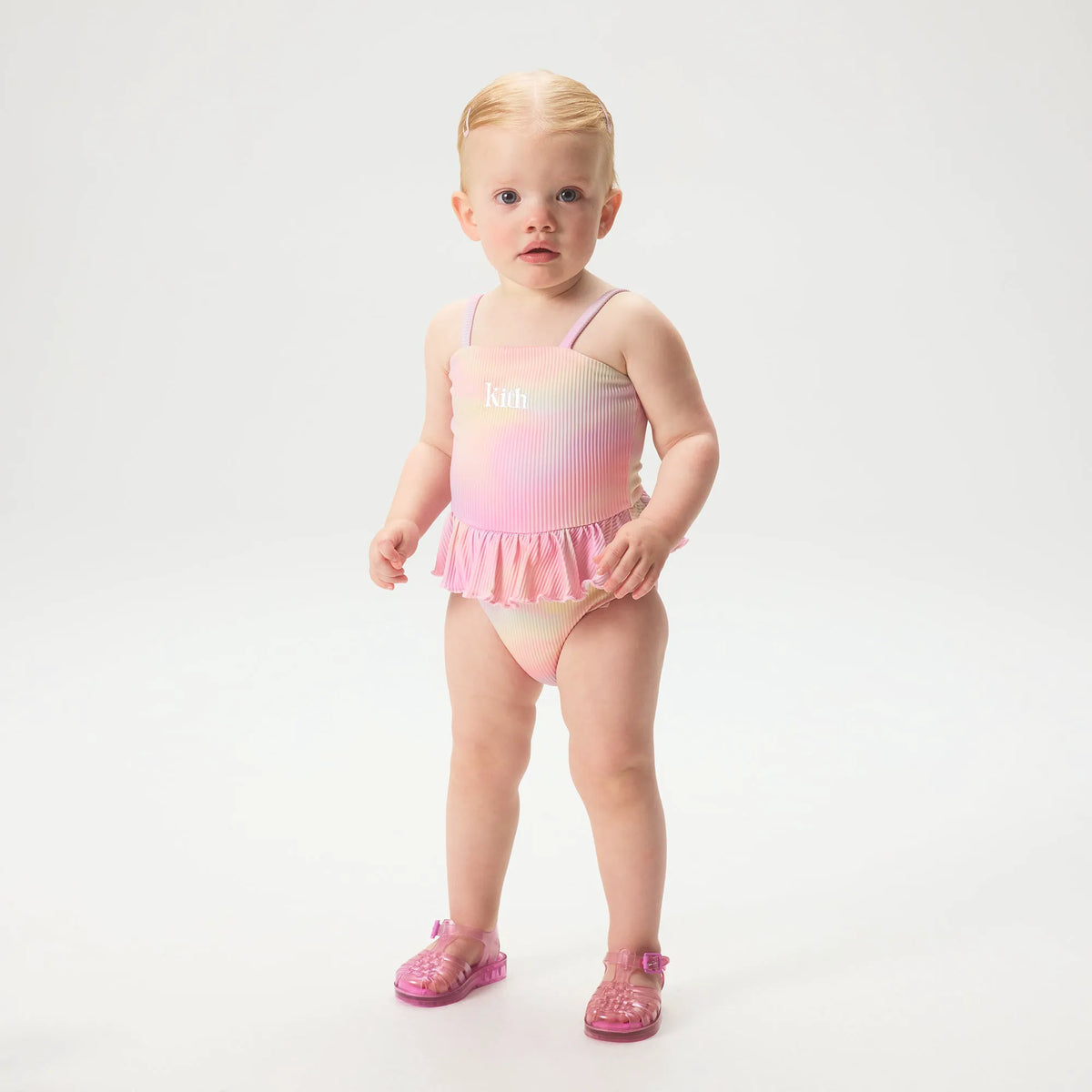 Kith Baby Textured Ruffle One-Piece Suit - Bubble