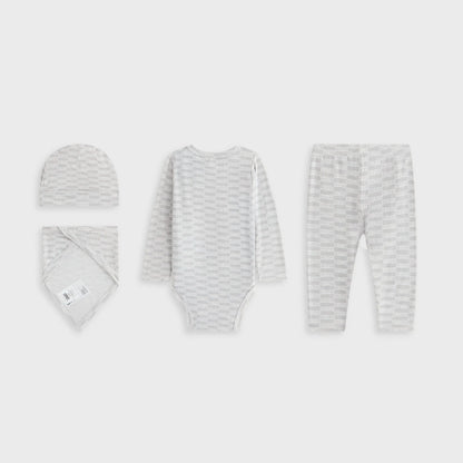 Kith Baby Monogram Box Gift Set - Light Heather Grey