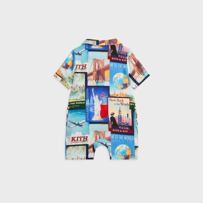 Kith Baby World Travel Printed Belmont Shortall - Nocturnal