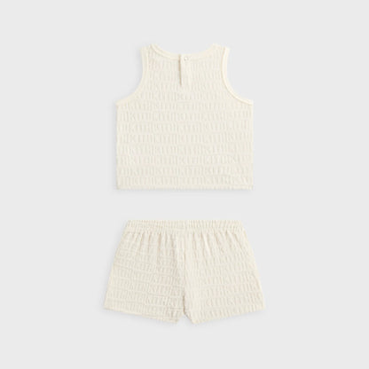 Kith Baby Monogram Terry Tank Set - Silk