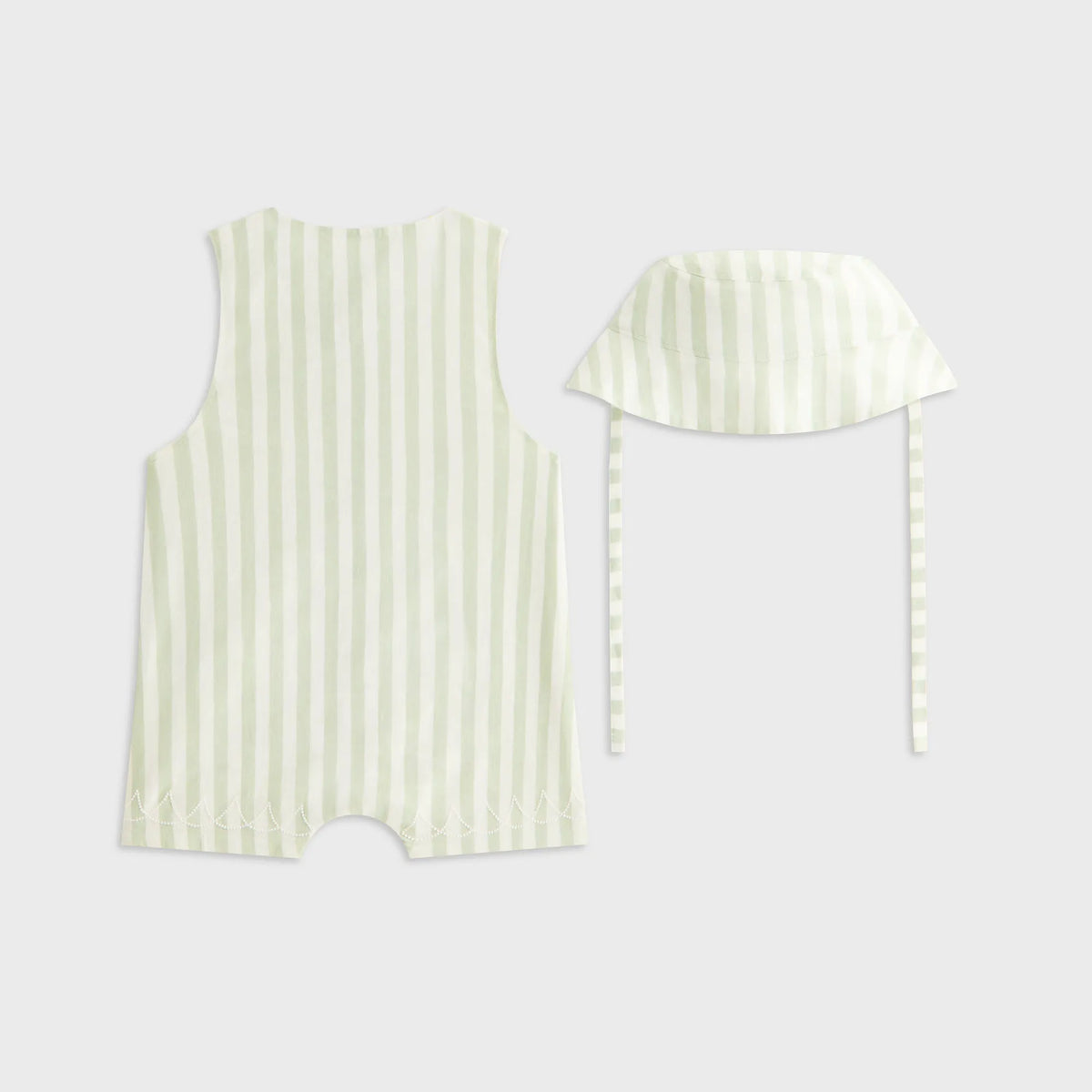 Kith Baby Embroidered Odin Shortall Set - Sage