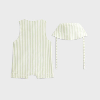 Kith Baby Embroidered Odin Shortall Set - Sage