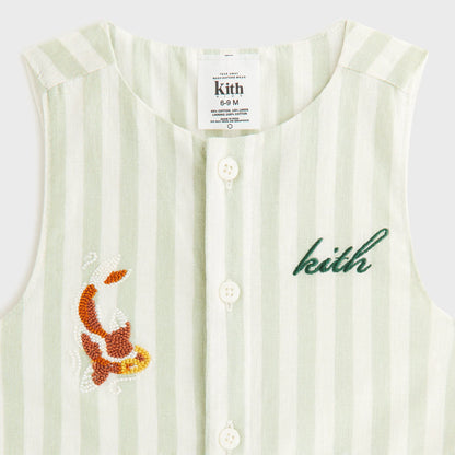 Kith Baby Embroidered Odin Shortall Set - Sage