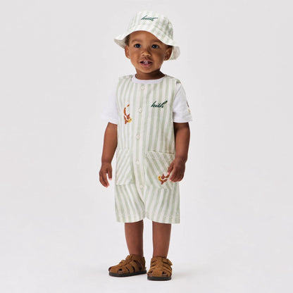 Kith Baby Embroidered Odin Shortall Set - Sage