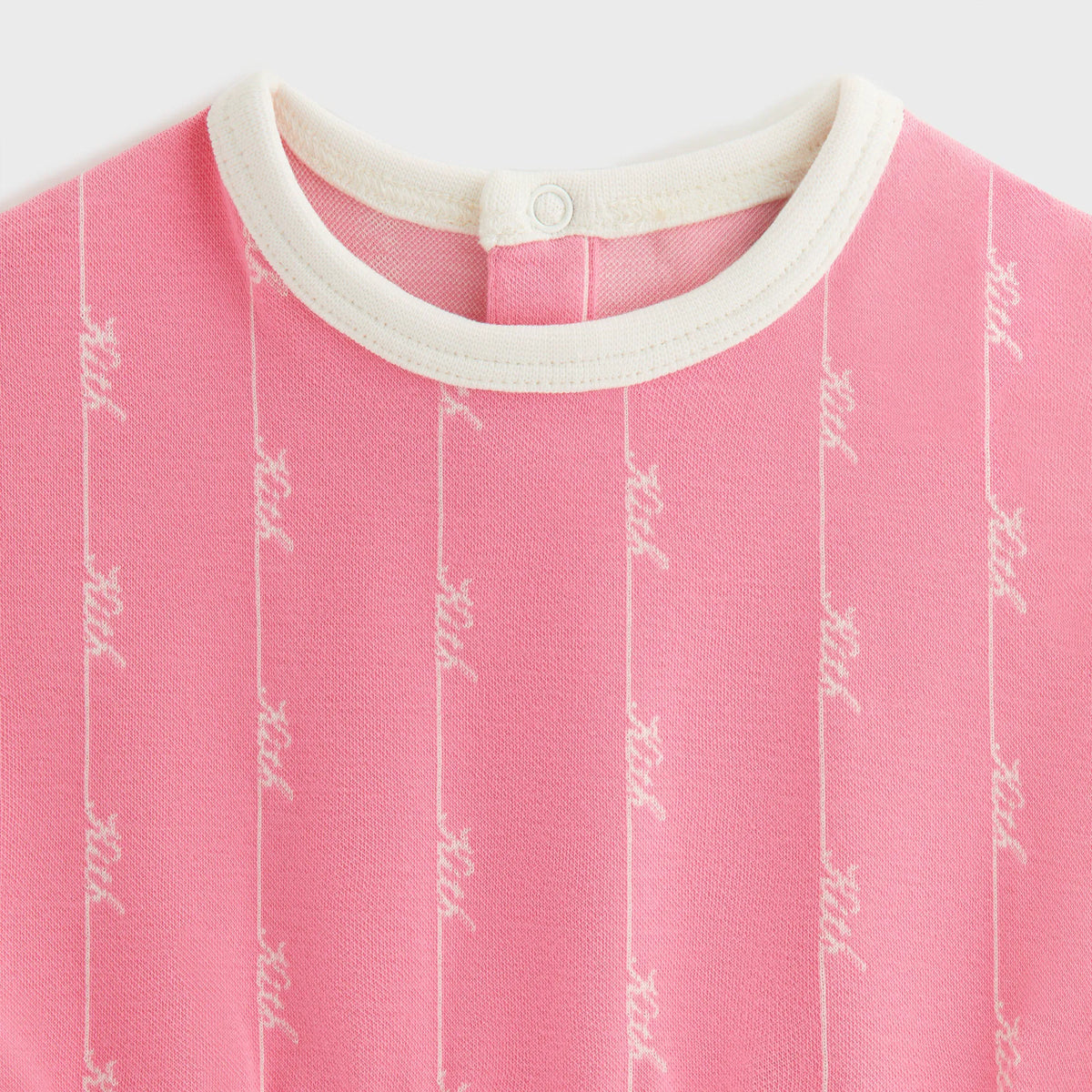 Kith Baby Script Knit Romper - Peony