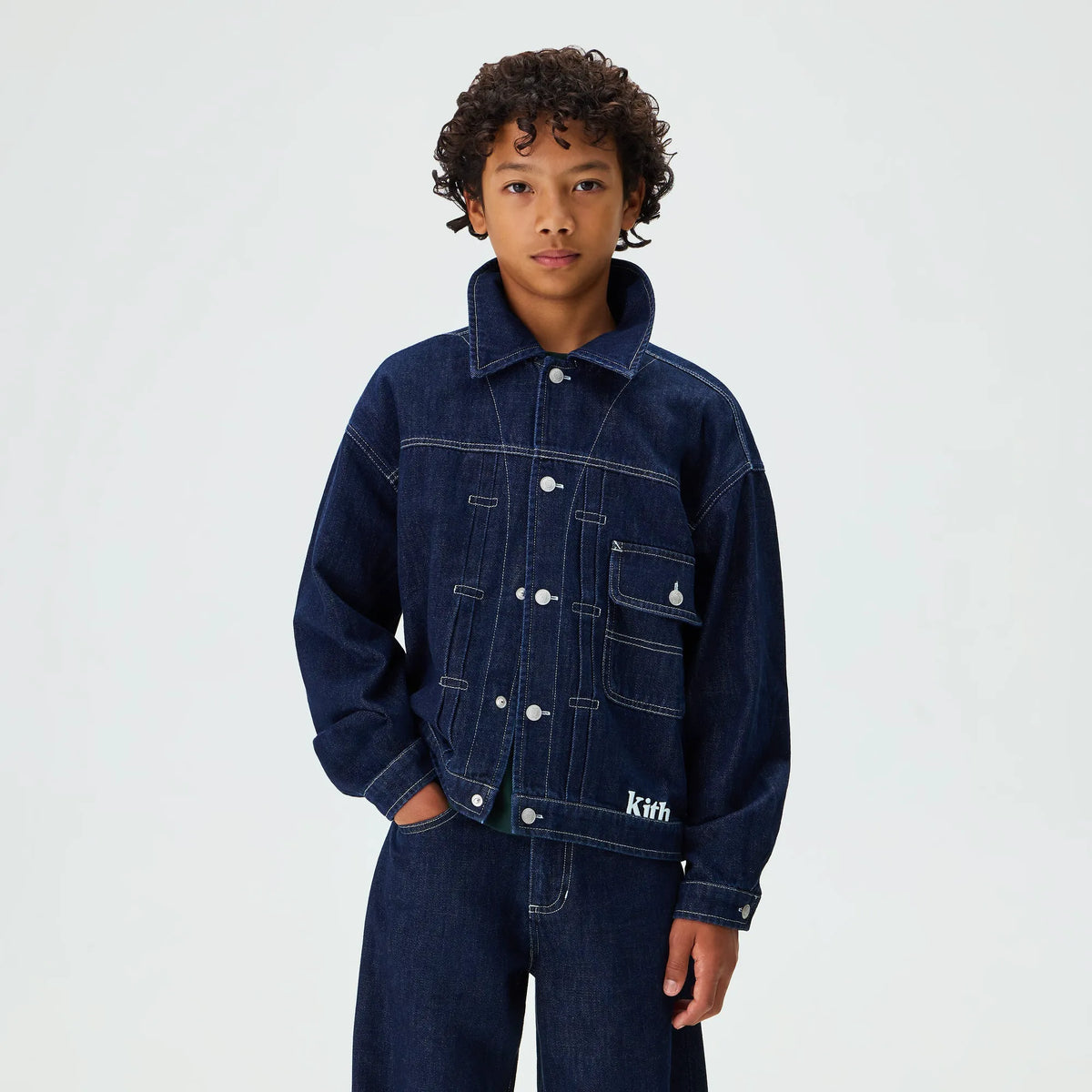 Kith Kids Alonzo II Denim Jacket - Dark Indigo