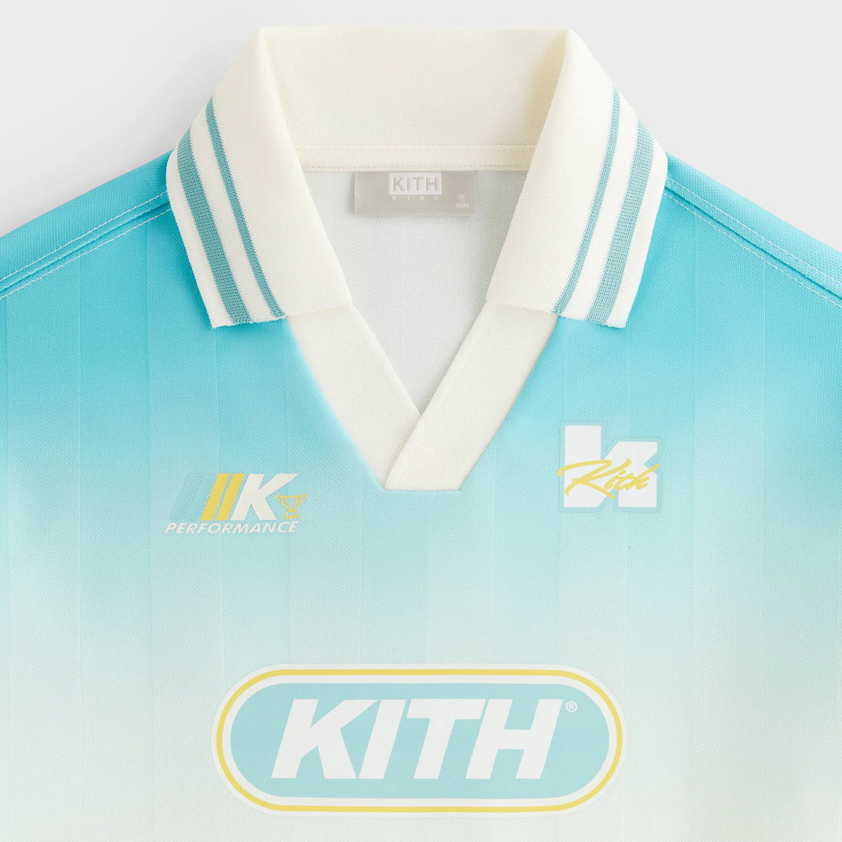 Kith Kids Gradient Soccer Polo - Dusty Aqua