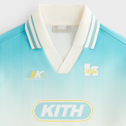 Kith Kids Gradient Soccer Polo - Dusty Aqua