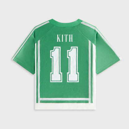 Kith Kids NY to the World Faille Leon Jersey - Parrot