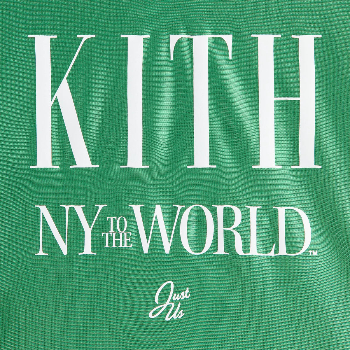 Kith Kids NY to the World Faille Leon Jersey - Parrot