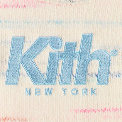 Kith Kids Raglan Crewneck Logo Sweater - Silk