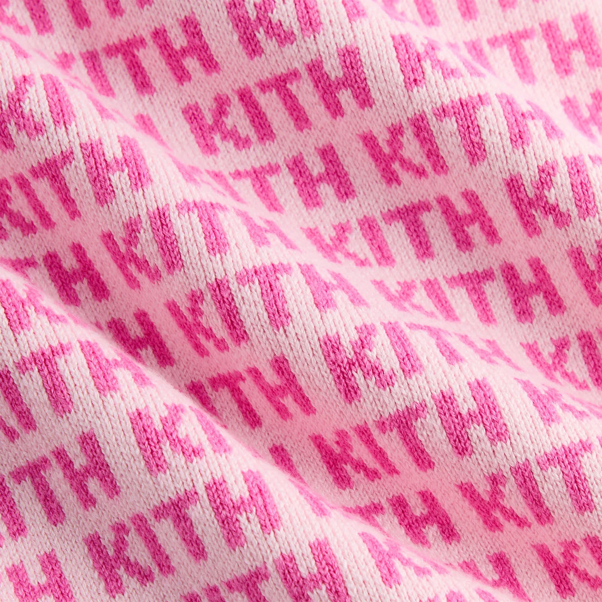 Kith Kids Cropped Monogram Jacquard Teagan Polo - Bubble