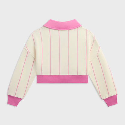 Kith Kids Cropped Collared Nelson Sweatshirt - Bubble