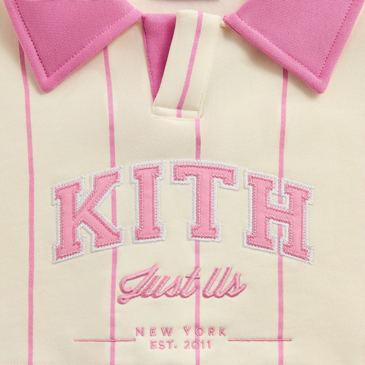 Kith Kids Cropped Collared Nelson Sweatshirt - Bubble