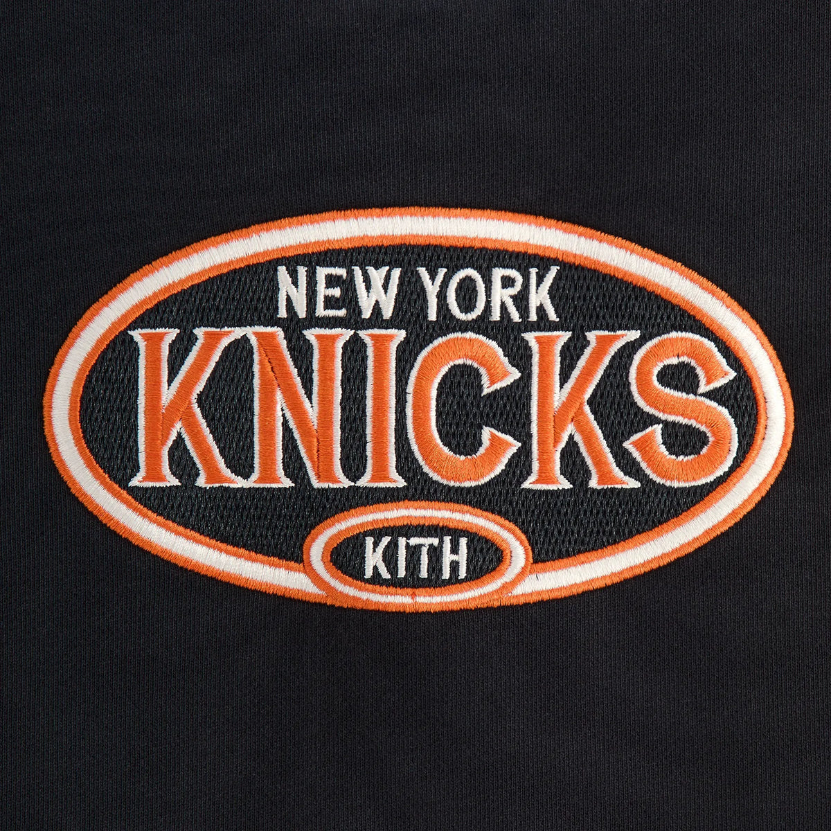 Kith Kids for the New York Knicks Raglan Nelson Crewneck - Black
