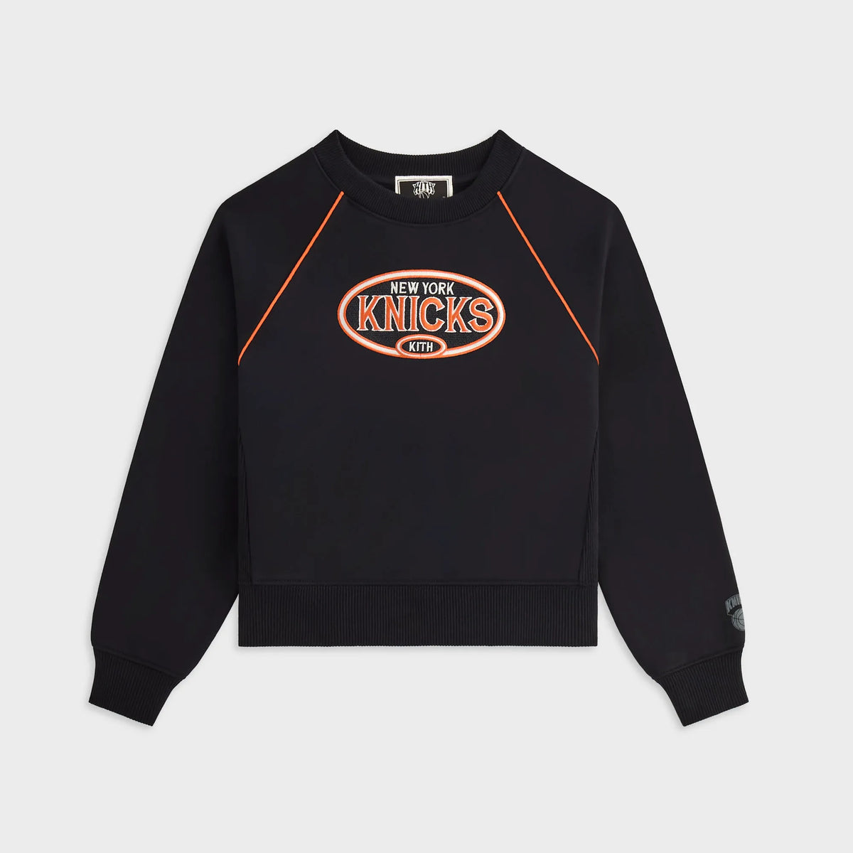 Kith Kids for the New York Knicks Raglan Nelson Crewneck - Black