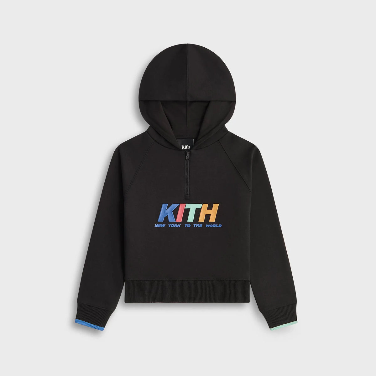 Kith Kids NY Quarter Zip Hoodie - Black