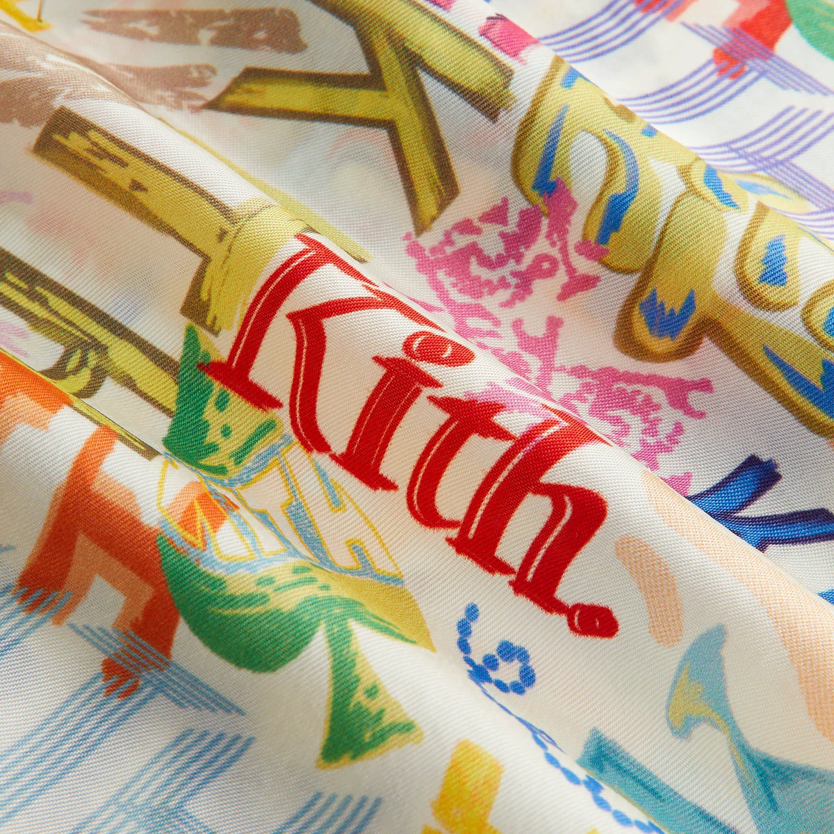 Kith Kids Thompson Camp Sketched Monogram Shirt - Silk