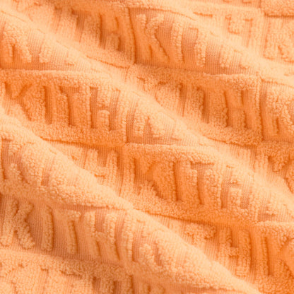 Kith Kids Textured Monogram Fei Cropped Tee - Sorbet