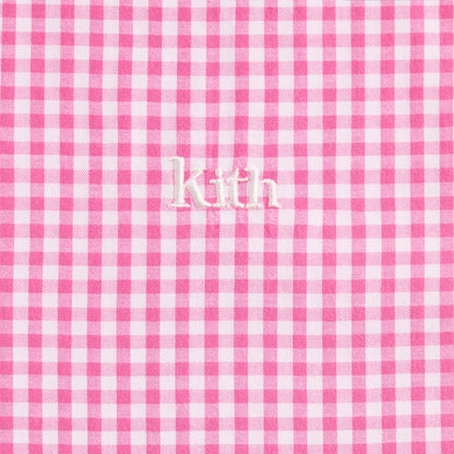 Kith Kids Gingham Cropped Tie Tank - Electra