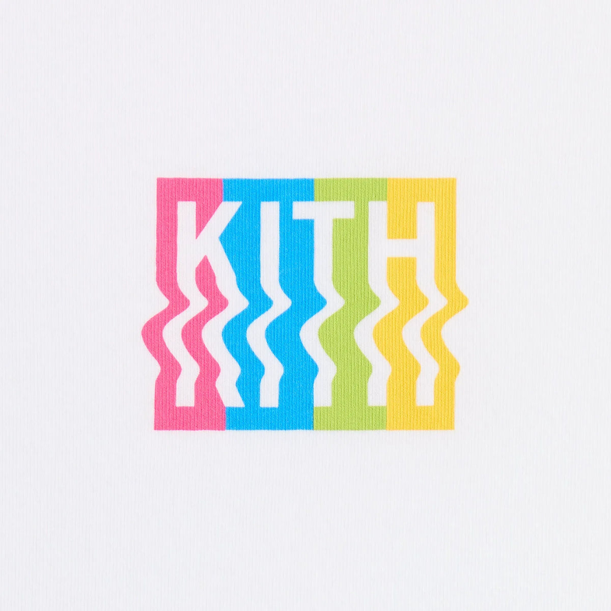 Kith Kids Warp Logo Graphic Tee - White