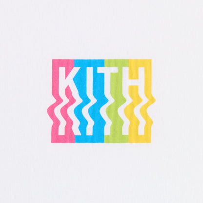 Kith Kids Warp Logo Graphic Tee - White