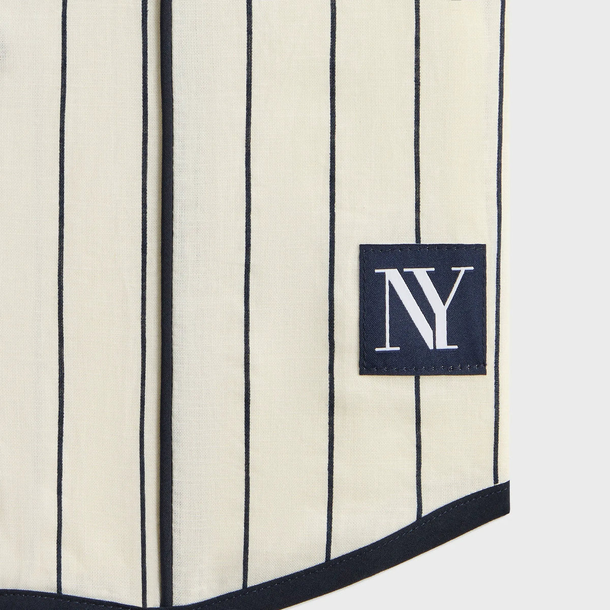 Kith Kids Pinstripe Baseball Shirt - Silk