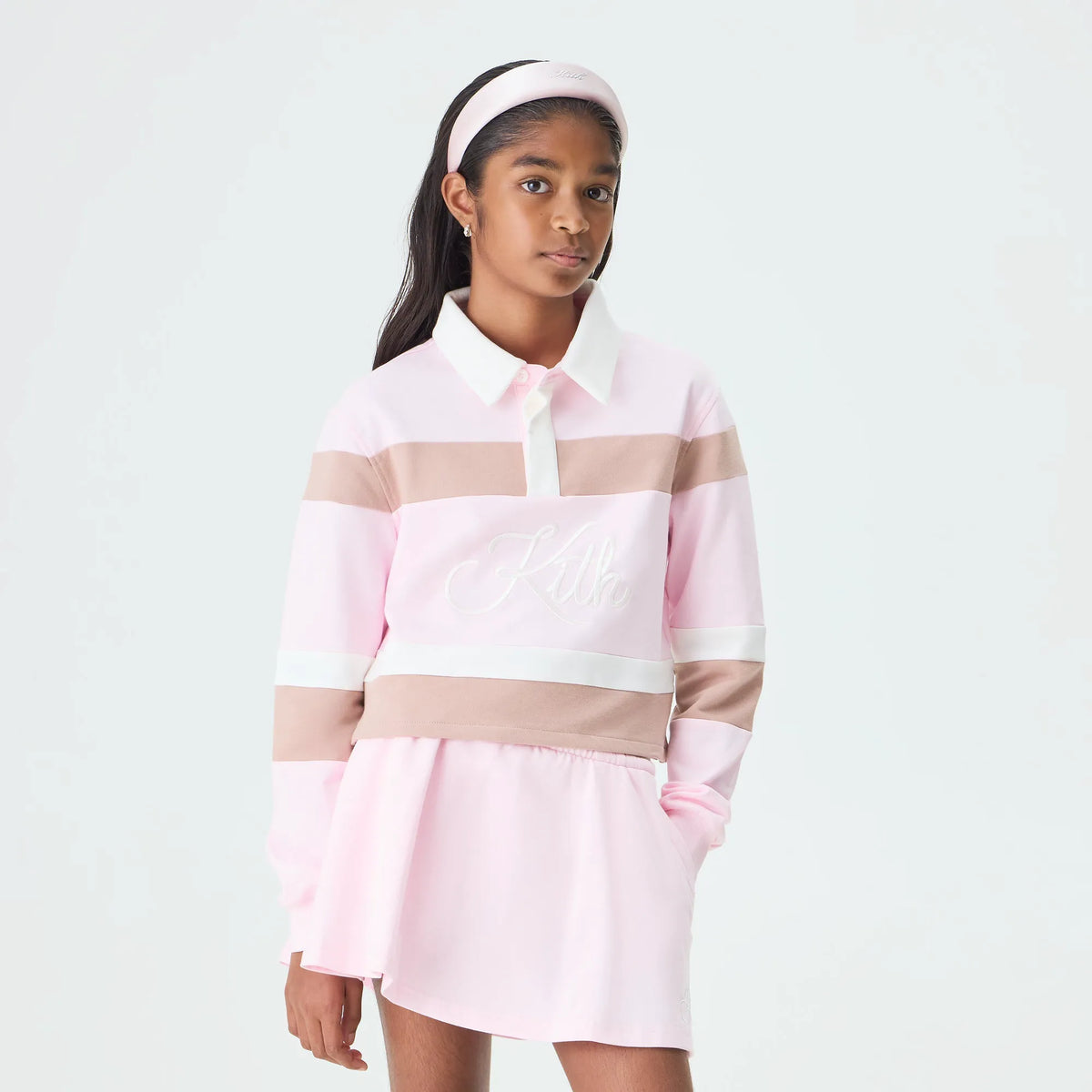Kith Kids Blocked Cropped Rugby - Bloom