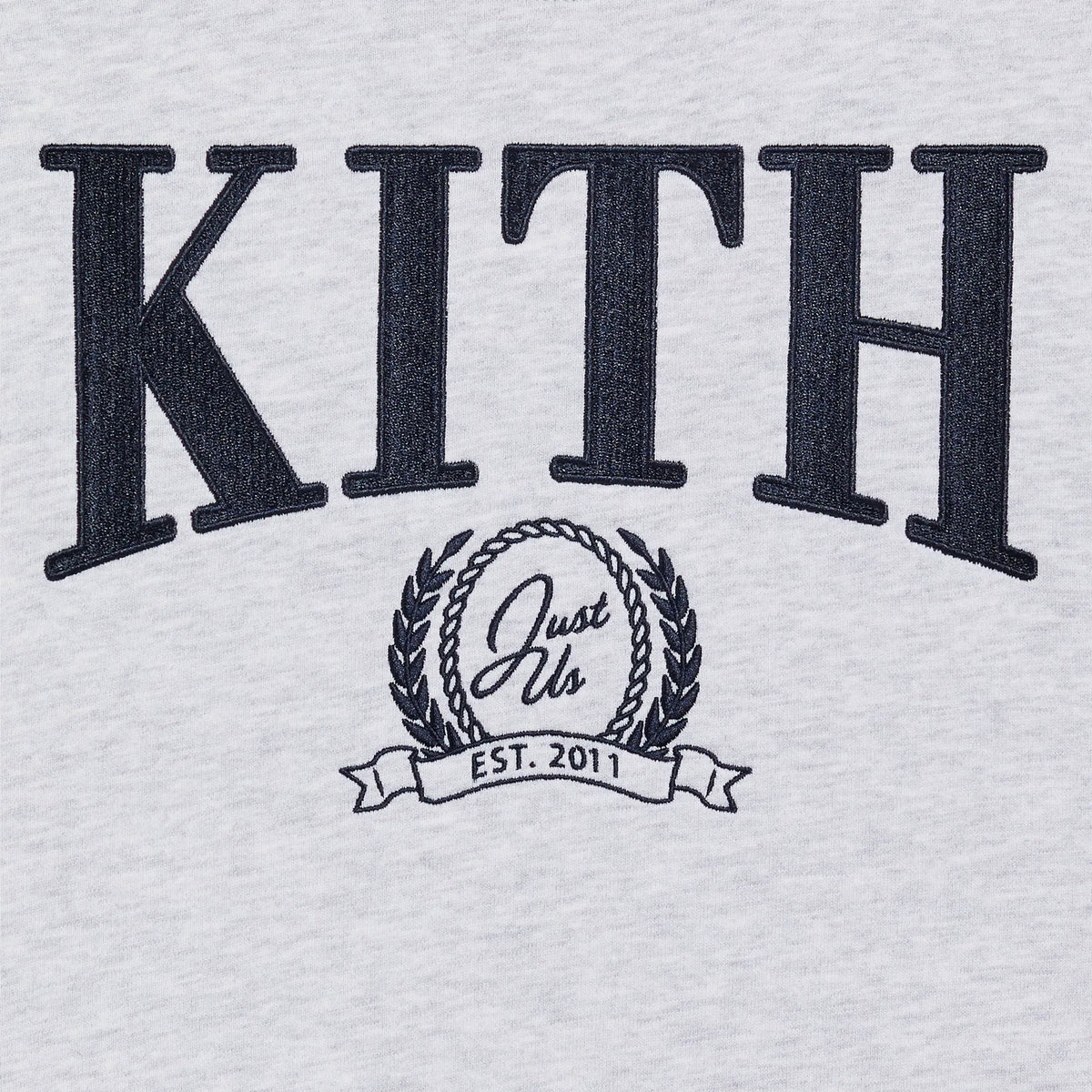 Kith Kids Collegiate Nelson Crewneck - Light Heather Grey