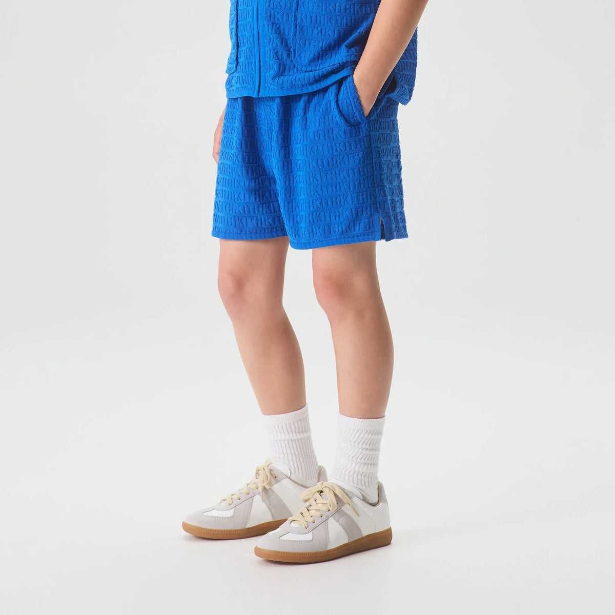 Kith Kids Textured Monogram Liam Short - Greek