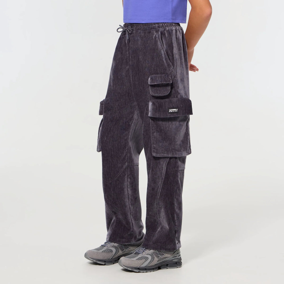 Kith Kids Textured Chauncey Cargo Pant - Battleship