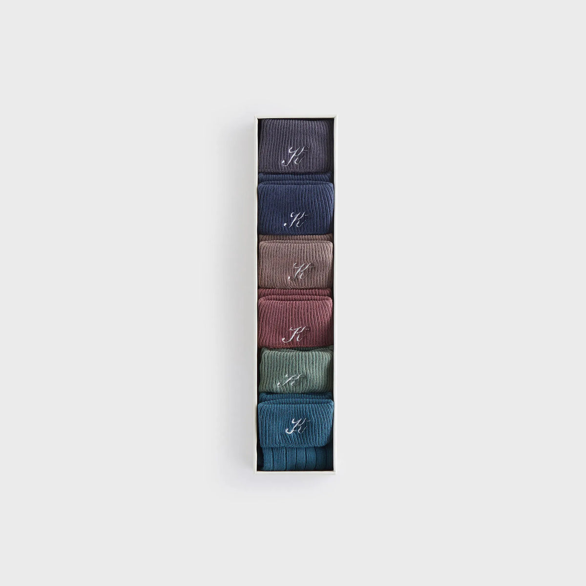 Kith Baby Palette 6-Pack Socks - Battleship