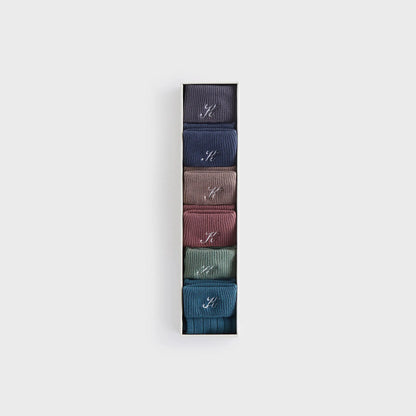 Kith Baby Palette 6-Pack Socks - Battleship