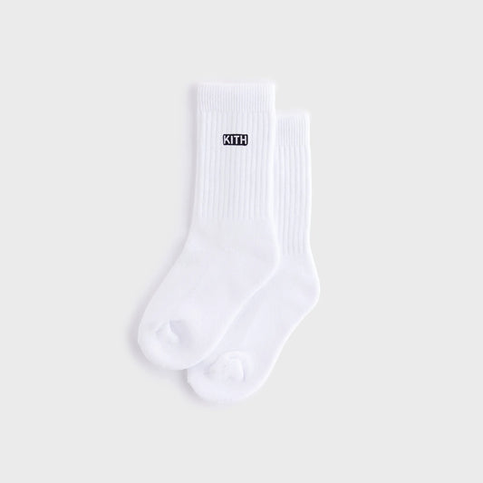 Kith Kids Classic Crew Socks - White