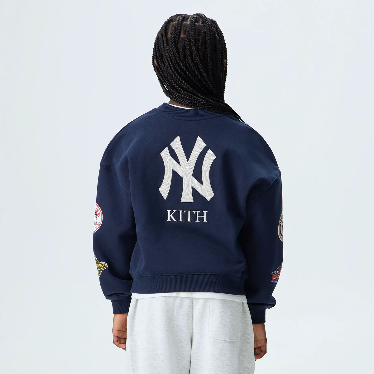 Kith Kids for the New York Yankees Nelson Crewneck - Nocturnal