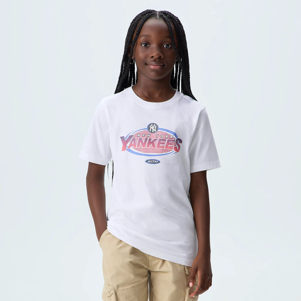 Kith Kids for the New York Yankees Retro Tee - White