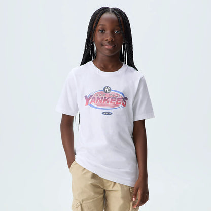 Kith Kids for the New York Yankees Retro Tee - White