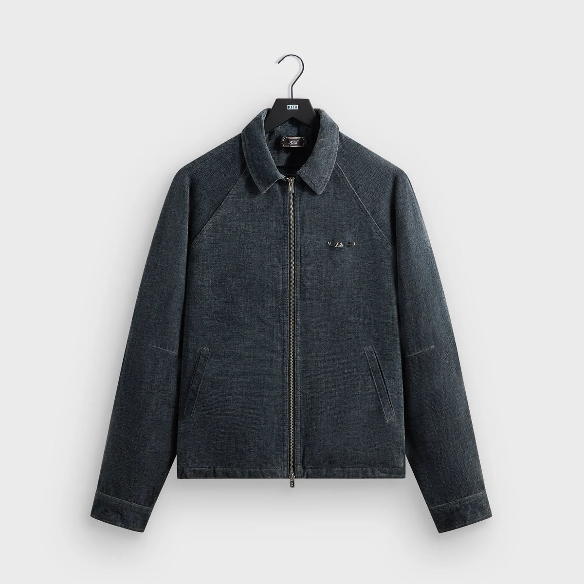 Kith Indigo Velour Efron Blouson Jacket - Placid