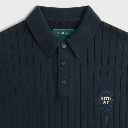Kith Ivy Knit Tilden Polo - Nocturnal