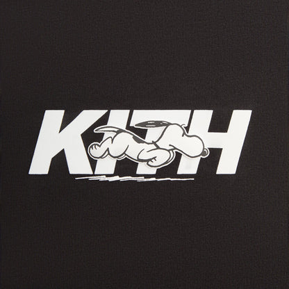 Kith for Peanuts Snoopy Run Fast Logo Tee - Black
