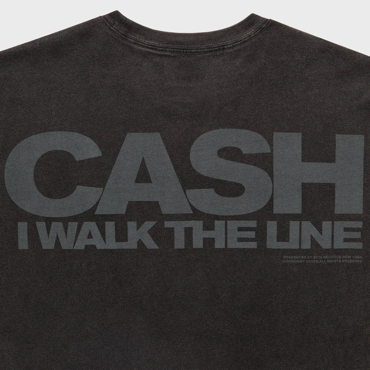 Kith Records for Johnny Cash I Walk The Line Vintage Tee - Black
