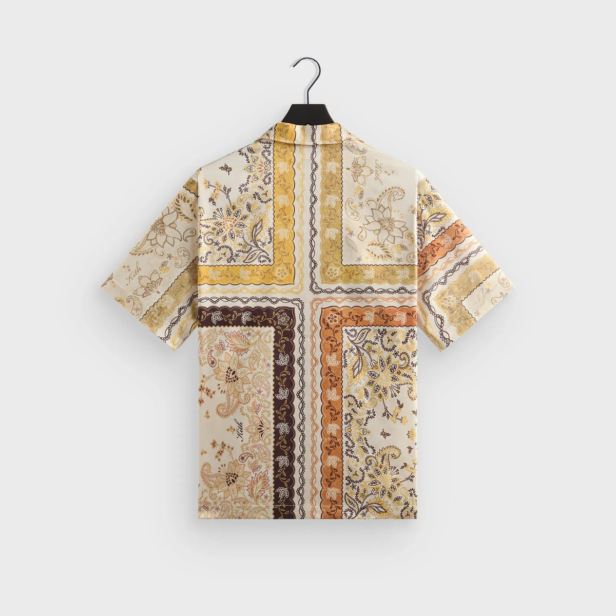 Kith Panelled Bandana Thompson Camp Collar Shirt - Sandrift