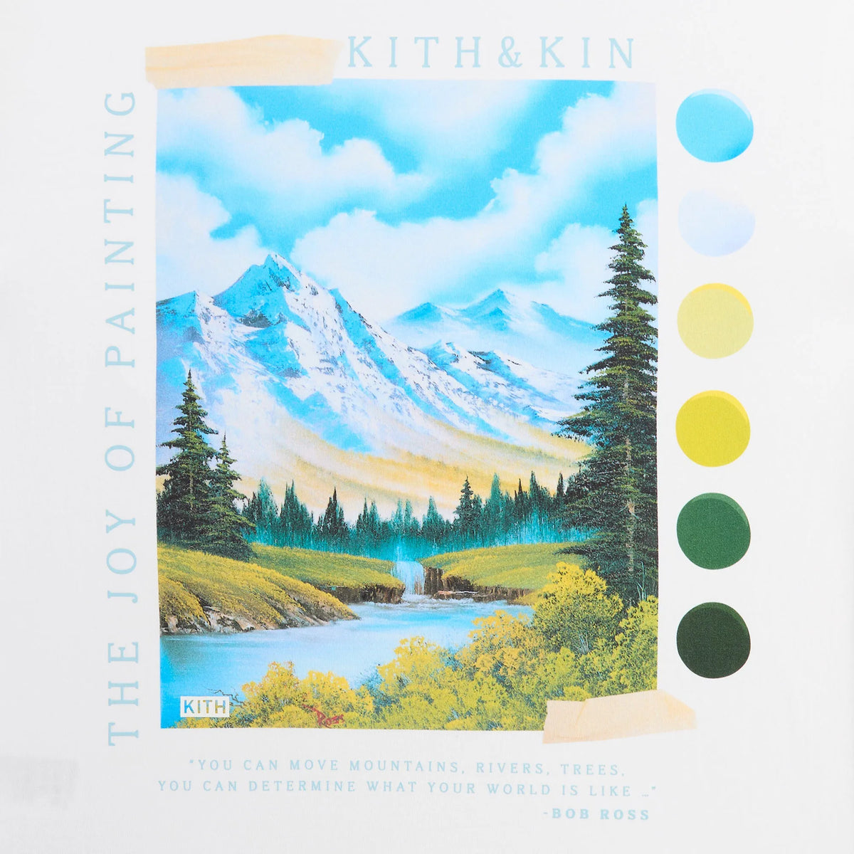 Kith for Bob Ross Palette Pocket Tee - White