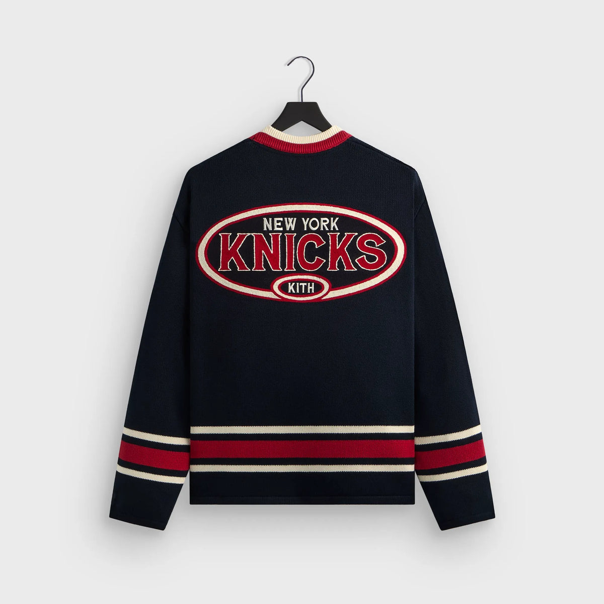 Kith for the New York Knicks Classic Beau Knit Sweater - Nocturnal