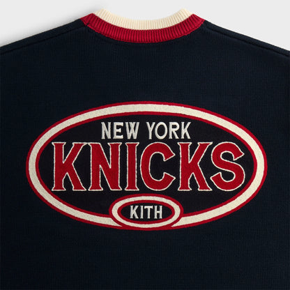 Kith for the New York Knicks Classic Beau Knit Sweater - Nocturnal