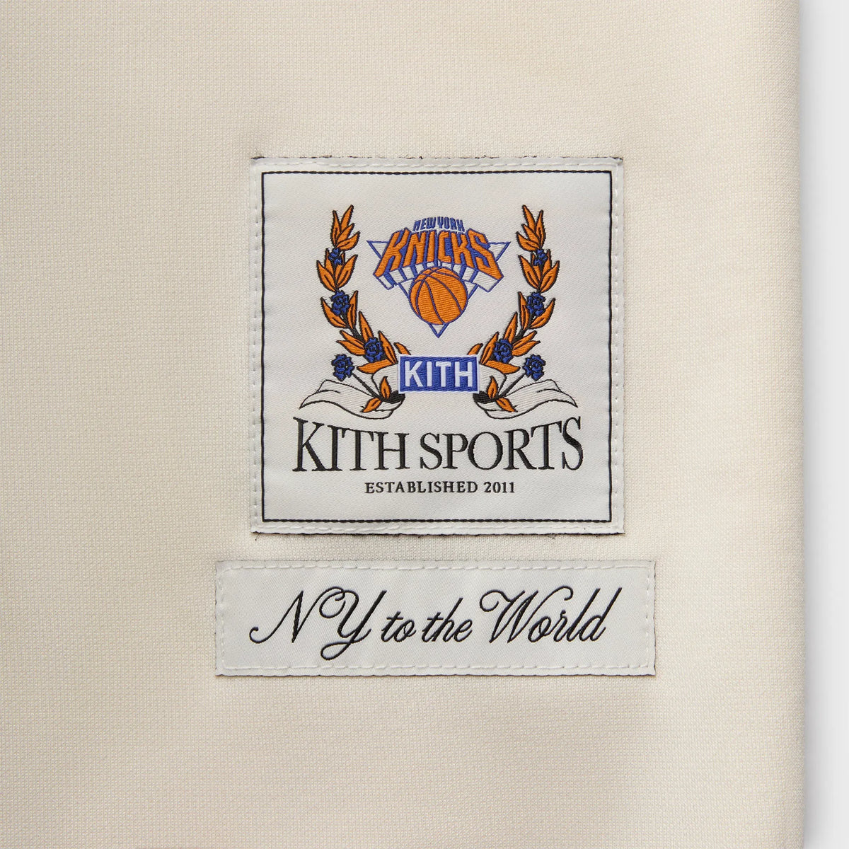 Kith for the New York Knicks Patrick Ewing Woodpoint Shirt - Sandrift