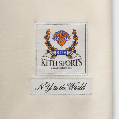 Kith for the New York Knicks Patrick Ewing Woodpoint Shirt - Sandrift