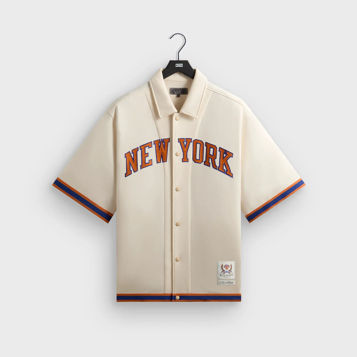 Kith for the New York Knicks Patrick Ewing Woodpoint Shirt - Sandrift