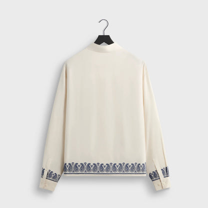 Kith Cupro Linen Zip Front Sanford Shirt - Silk