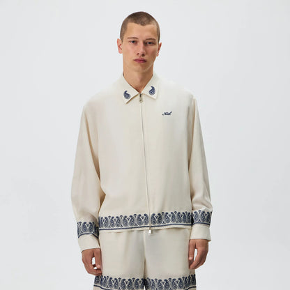 Kith Cupro Linen Zip Front Sanford Shirt - Silk
